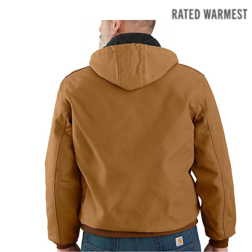 Carhartt Brown Performance Jacket with Thermal Hood - Picture 3 of 4